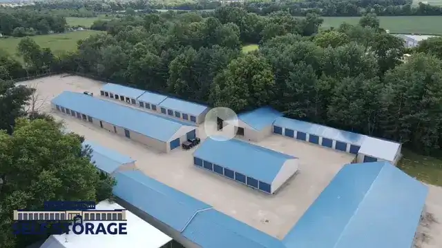 Gated outdoor parking area for RVs and boats near Muncie, IN